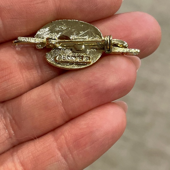 Vintage Brooches lot 5 Gold Tone - Picture 13 of 15